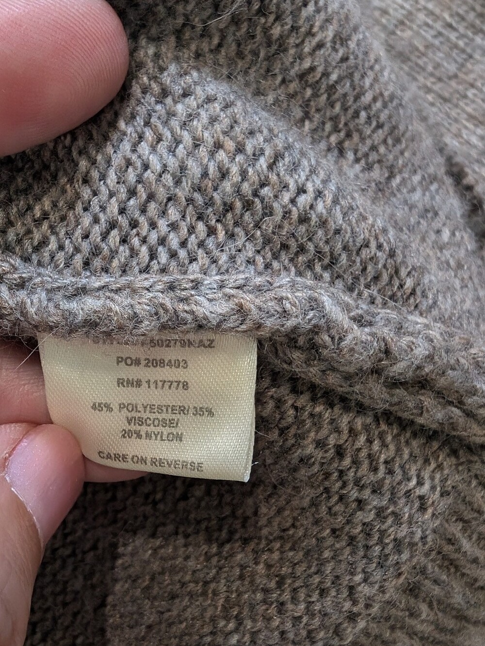 Lovestitch Gray Wrap-Front V-Neck Sweater - Picture 5 of 7